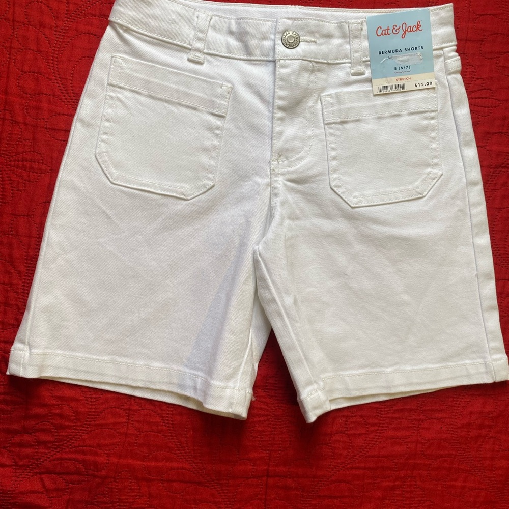 Cat & Jack Bright White Shorts
